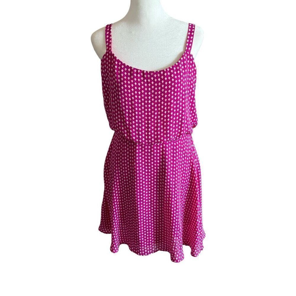 BeBop pink geometric skater dress size medium